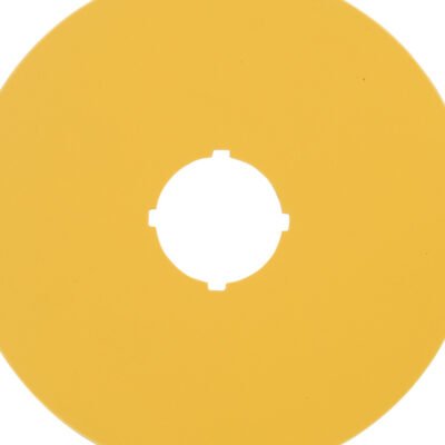 Tabliczka opisowa żółta okrągła fi90 bez nadruku M22-XAK 216464