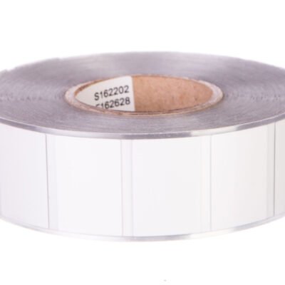 Tabliczki na przycisk 26,5x18mm srebrne (1000tabliczek/rolka) 210-850