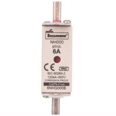 Wkładka bezpiecznikowa NH000 6A gL/gG 500V 6NHG000B