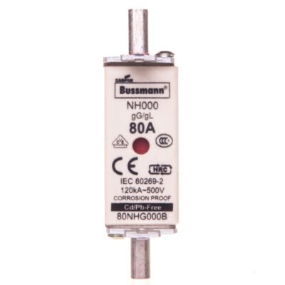 Wkładka bezpiecznikowa NH000 80A gL/gG 500V 80NHG000B