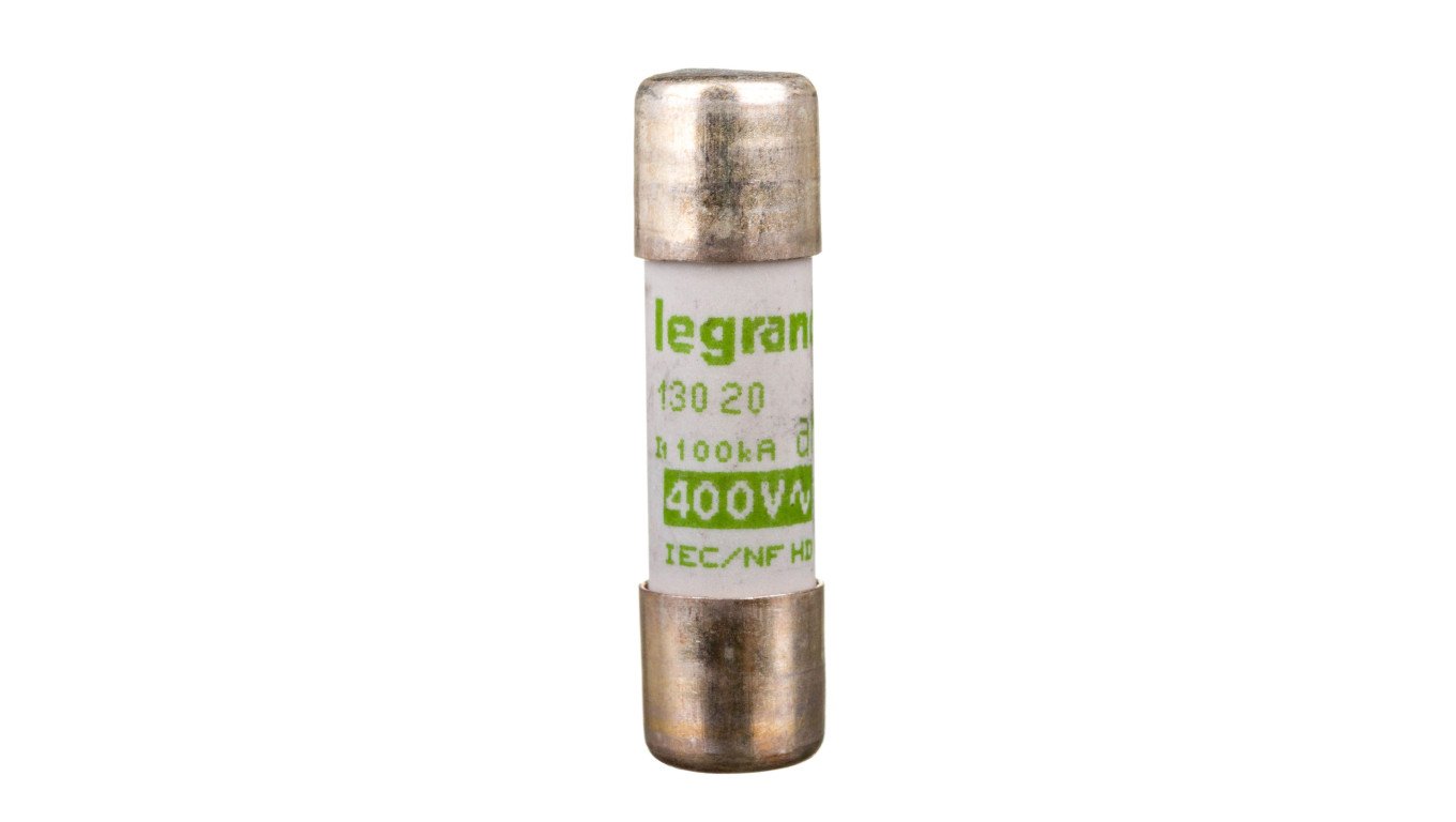 Wkładka bezpiecznikowa cylindryczna 10x38mm 20A aM 400V HPC 013020