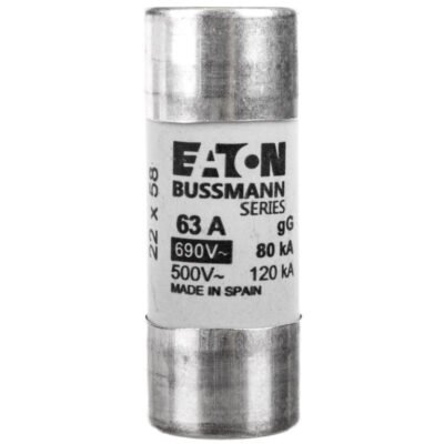 Wkładka bezpiecznikowa cylindryczna 22x58mm 63A gL/gG 690V C22G63