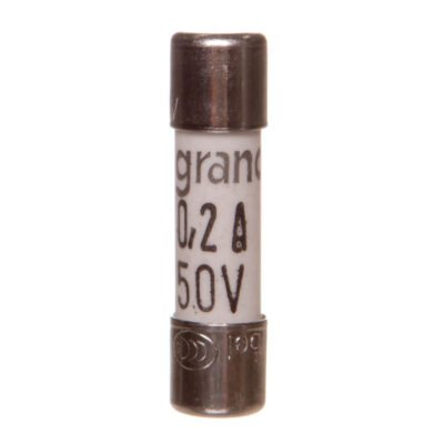 Wkładka bezpiecznikowa cylindryczna 5x20mm 0,2A F 250V 010202