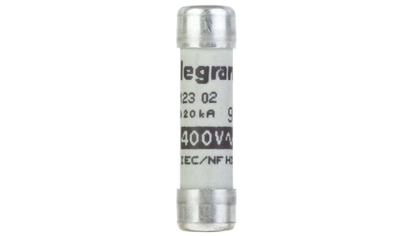 Wkładka bezpiecznikowa cylindryczna 8,5x31,5mm 2A gG 400V 012302