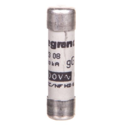 Wkładka bezpiecznikowa cylindryczna 8,5x31,5mm 8A gG 400V 012308