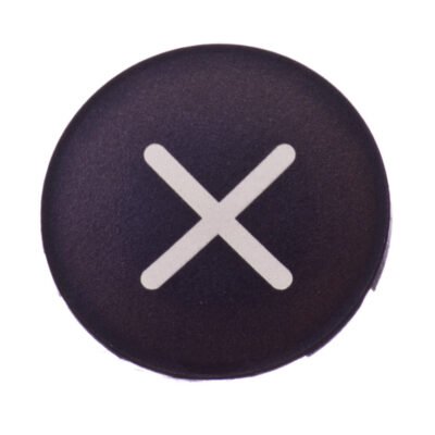Wkładka przycisku 22mm płaska czarna z symbolem ZWIEKSZANIE M22-XD-S-X4 218170