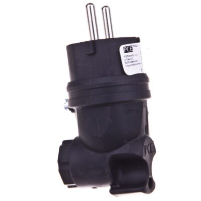 Wtyczka gumowa kątowa 10/16A 2P+Z 230V UNI-SCHUKO IP44 /pełna guma/ TAURUS 05822-s