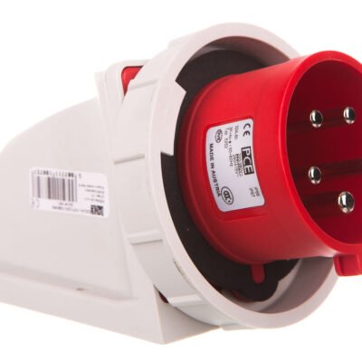 Wtyczka odbiornikowa 32A 5P 400V czerwona IP67 5252-6kv