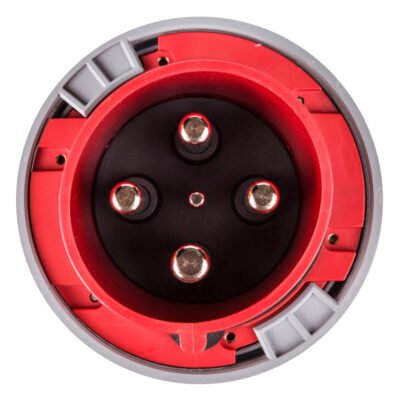Wtyczka przenośna 125A 4P 400V czerwona IP67 POWER TWIST 044-6