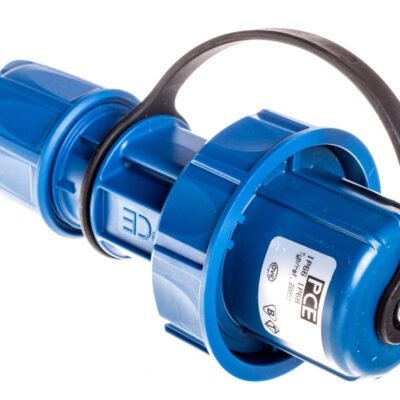 Wtyczka przenośna 16A 2P+Z UNI-SCHUKO 230V IP68 niebieska NAUTILUS 20051-b