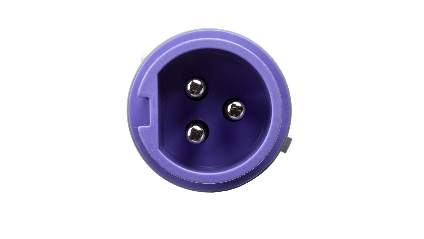 Wtyczka przenośna 16A 3P 24V fioletowa IP44 TWIST 063v
