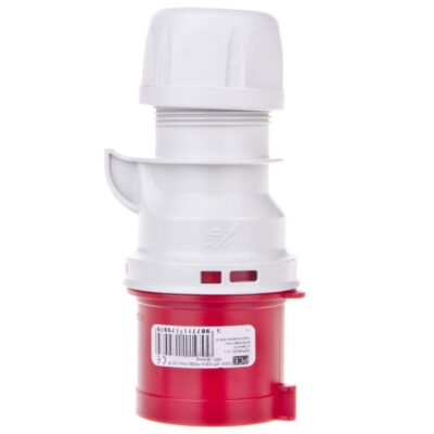 Wtyczka przenośna 32A 3P 400V czerwona IP44 SHARK 023-9
