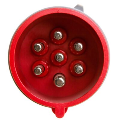 Wtyczka przenośna 32A 7P 400V czerwona IP44 SHARK 027-6V