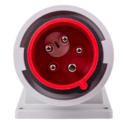 Wtyczka tablicowa (zwrotnica faz) 16A 5P 400V czerwona IP67 TWIST 778152-6