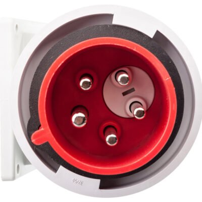 Wtyczka tablicowa (zwrotnica faz) 32A 5P 400V czerwona IP67 TWIST 778252-6
