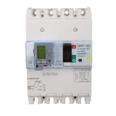 Wyłącznik mocy 4P 160A 16kA z zabezpieczeniem różnicowoprądowym DPX3 160 420037