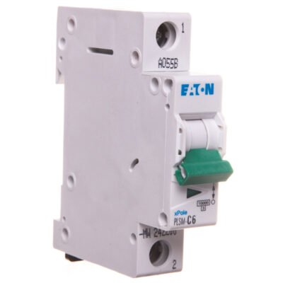 Wyłącznik nadprądowy 1P C 6A 10kA AC PLSM-C6-MW 242200
