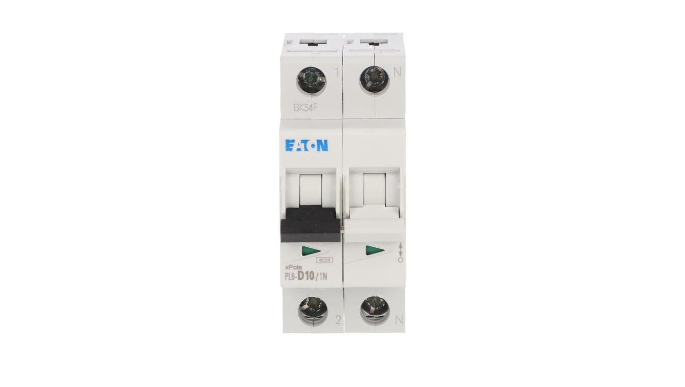 Wyłącznik nadprądowy 1P+N D 10A 6kA AC PL6-D10/1N 164937