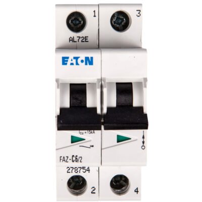 Wyłącznik nadprądowy 2P C 6A 15kA AC FAZ C6/2 278754