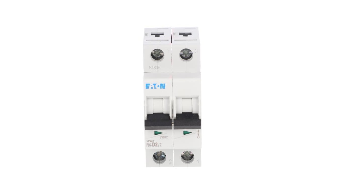 Wyłącznik nadprądowy 2P D 2A 6kA AC PL6-D2/2 286574