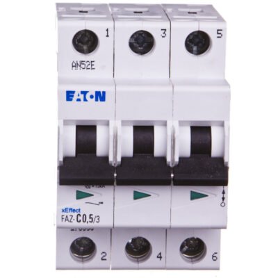 Wyłącznik nadprądowy 3P C 0,5A 15kA AC FAZ C05/3 278856