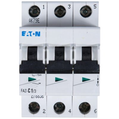 Wyłącznik nadprądowy 3P C 1A 15kA AC FAZ C1/3 278858