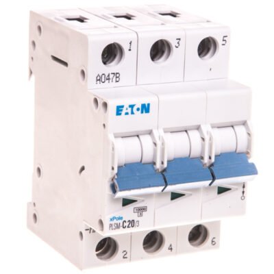 Wyłącznik nadprądowy 3P C 20A 10kA AC PLSM-C20/3-MW 242475