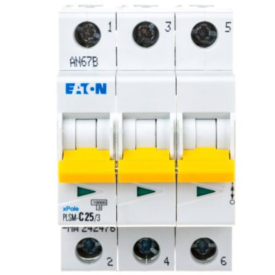 Wyłącznik nadprądowy 3P C 25A 10kA AC PLSM-C25/3-MW 242476