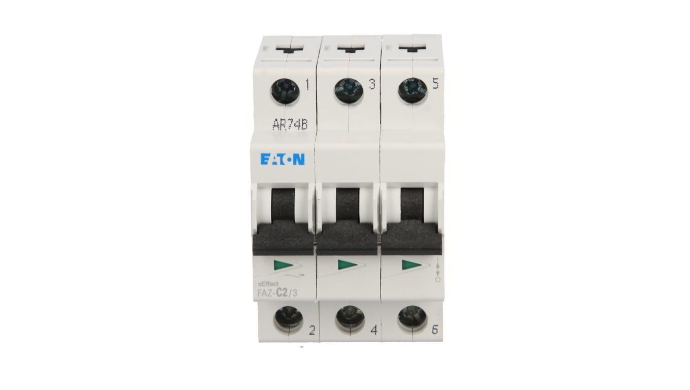Wyłącznik nadprądowy 3P C 2A 15kA AC FAZ C2/3 278861