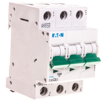 Wyłącznik nadprądowy 3P C 6A 10kA AC PLSM-C6/3-MW 242468