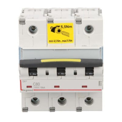 Wyłącznik nadprądowy 3P C 80A 16kA AC 10/ S313 DX3 409280