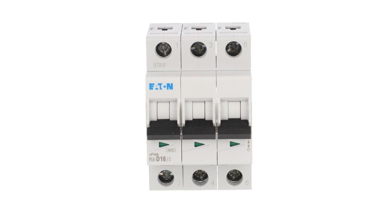 Wyłącznik nadprądowy 3P D 16A 6kA AC PL6-D16/3 286613