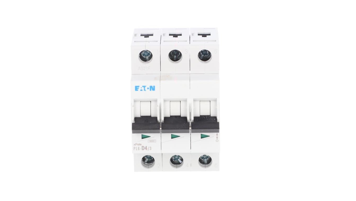 Wyłącznik nadprądowy 3P D 4A 6kA AC PL6-D4/3 286609
