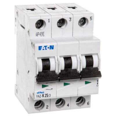 Wyłącznik nadprądowy 3P K 25A 15kA AC FAZ-K25/3 278913