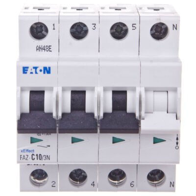 Wyłącznik nadprądowy 3P+N C 10A 15kA AC FAZ C10/3N 278971