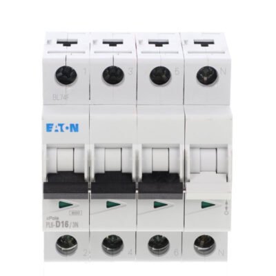 Wyłącznik nadprądowy 3P+N D 16A 6kA AC PL6-D16/3N 165035
