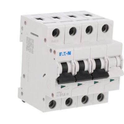 Wyłącznik nadprądowy 3P+N D 1,6A 15kA AC FAZ-D1,6/3N 278985