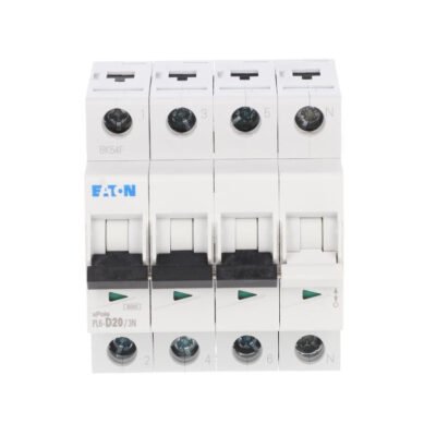 Wyłącznik nadprądowy 3P+N D 20A 6kA AC PL6-D20/3N 165038
