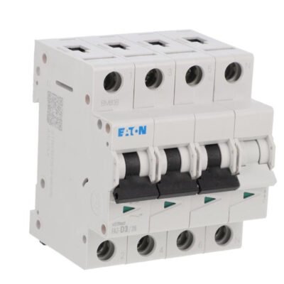 Wyłącznik nadprądowy 3P+N D 3A 15kA AC FAZ-D3/3N 278988