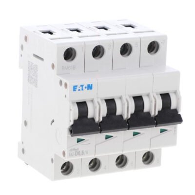 Wyłącznik nadprądowy 4P D 0,5A 15kA AC FAZ-D0,5/4 279068