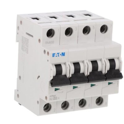 Wyłącznik nadprądowy 4P D 3A 15kA AC FAZ-D3/4 279074