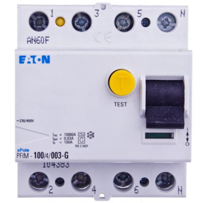 Wyłącznik różnicowoprądowy 4P 100A 0,03A typ G PFIM-100/4/003-G 104383