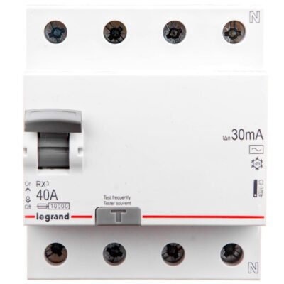 Wyłącznik różnicowoprądowy 4P 40A 0,03A typ AC P304 RX3 402063