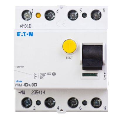 Wyłącznik różnicowoprądowy 4P 63A 0,03A typ AC PFIM-63/4/003-MW 235414