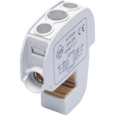 Zacisk izolowany szynowy SBB 16 (86105) SIMBLOCK szary 81550002