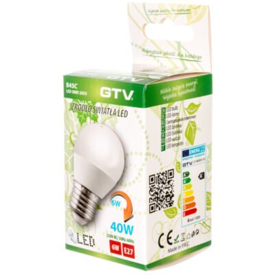 Żarówka LED E27 B45C 6W 470lm 3000K AC220-240V 160st. LD-SMGB45C-60