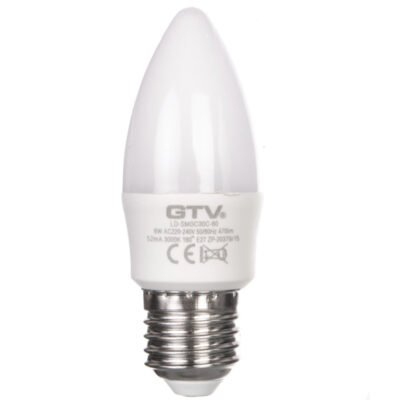 Żarówka LED E27 C30 6W 520lm 3000K AC 220-240V 160st. LD-SMGC30C-60
