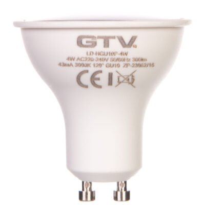 Żarówka LED GU10 4W 300lm 3000K AC180-250V 120st. LD-NGU10P-4W