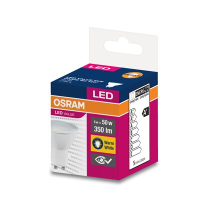 Żarówka LED VALUE 35 GU10 4,5W 350lm 2700K 827 (120 stopni) 4058075198678
