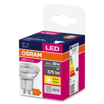 Żarówka LED VALUE 80 GU10 6,9W 575lm 3000K 830 (36 stopni) 3 LATA GWARANCJI 4058075096646